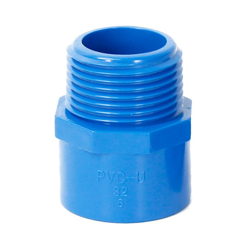 Tubería de suministro de agua de PVC dientes exteriores directa recto conector de cable exterior 20 25 32 40 50 63 75 90 110 Accesorios