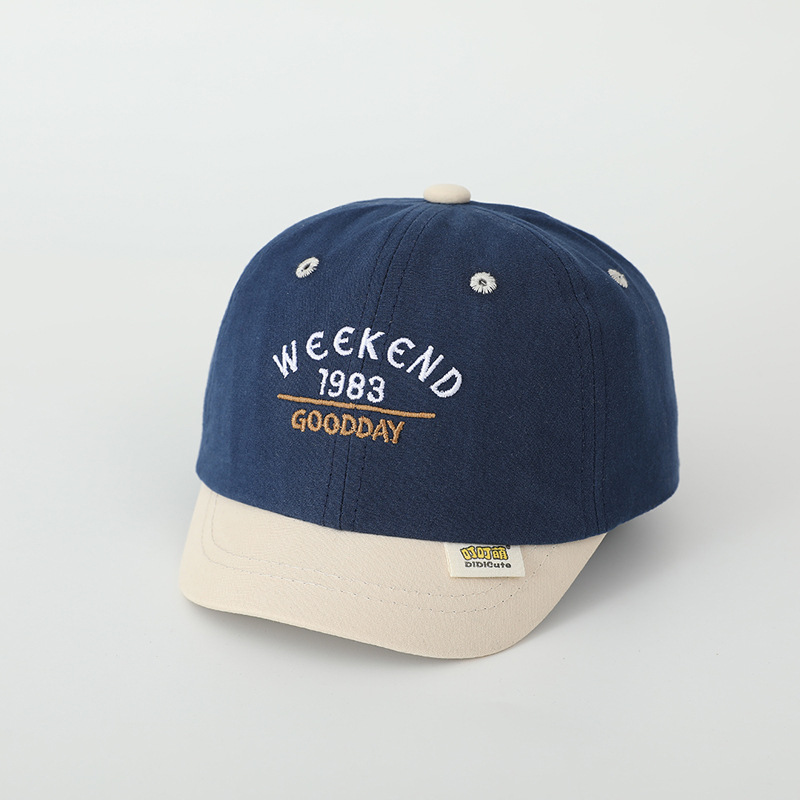 Sombreros para bebés primavera y otoño letras sombreros de lengua de pato coreanos sombreros de béisbol para niños y niñas sombreros solares