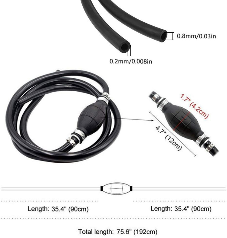 Gasoline Pumping Hose, Oil Extractor, Vehicle and Boat Fuel Tank Oil Pipe, Yacht Outboard Engine Oil Tank Refueling Hose, Oil Pumping Hose, Water Pumping Hose