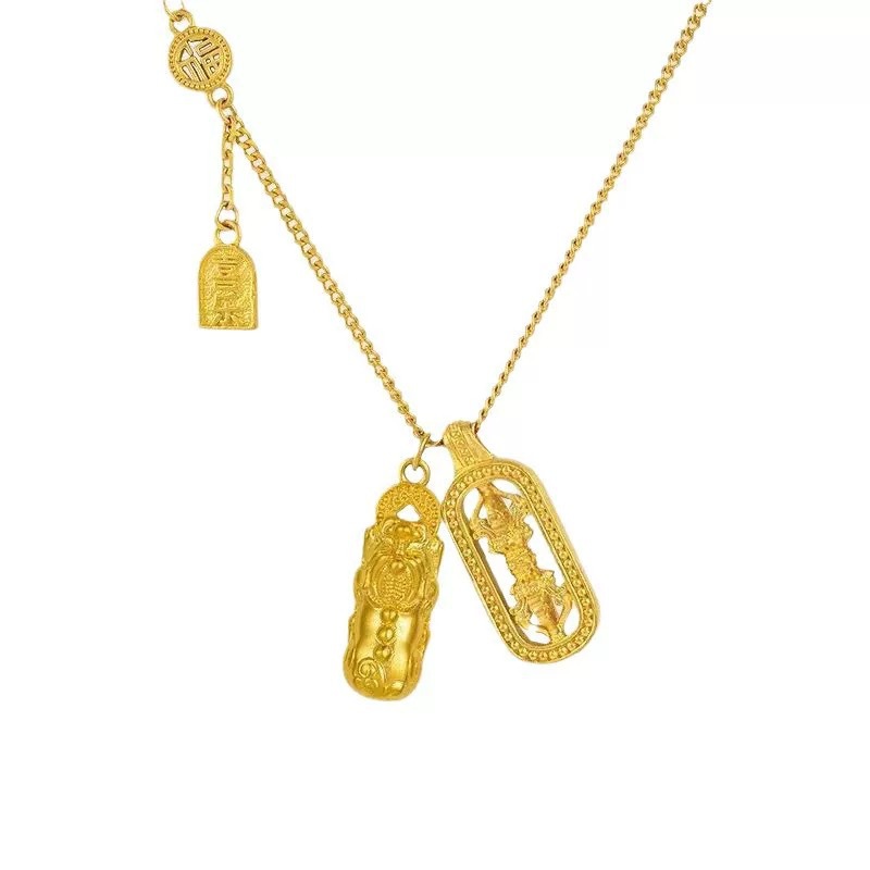 Collar minimalista de capas cadena delicada lujo discreto_voghion.com