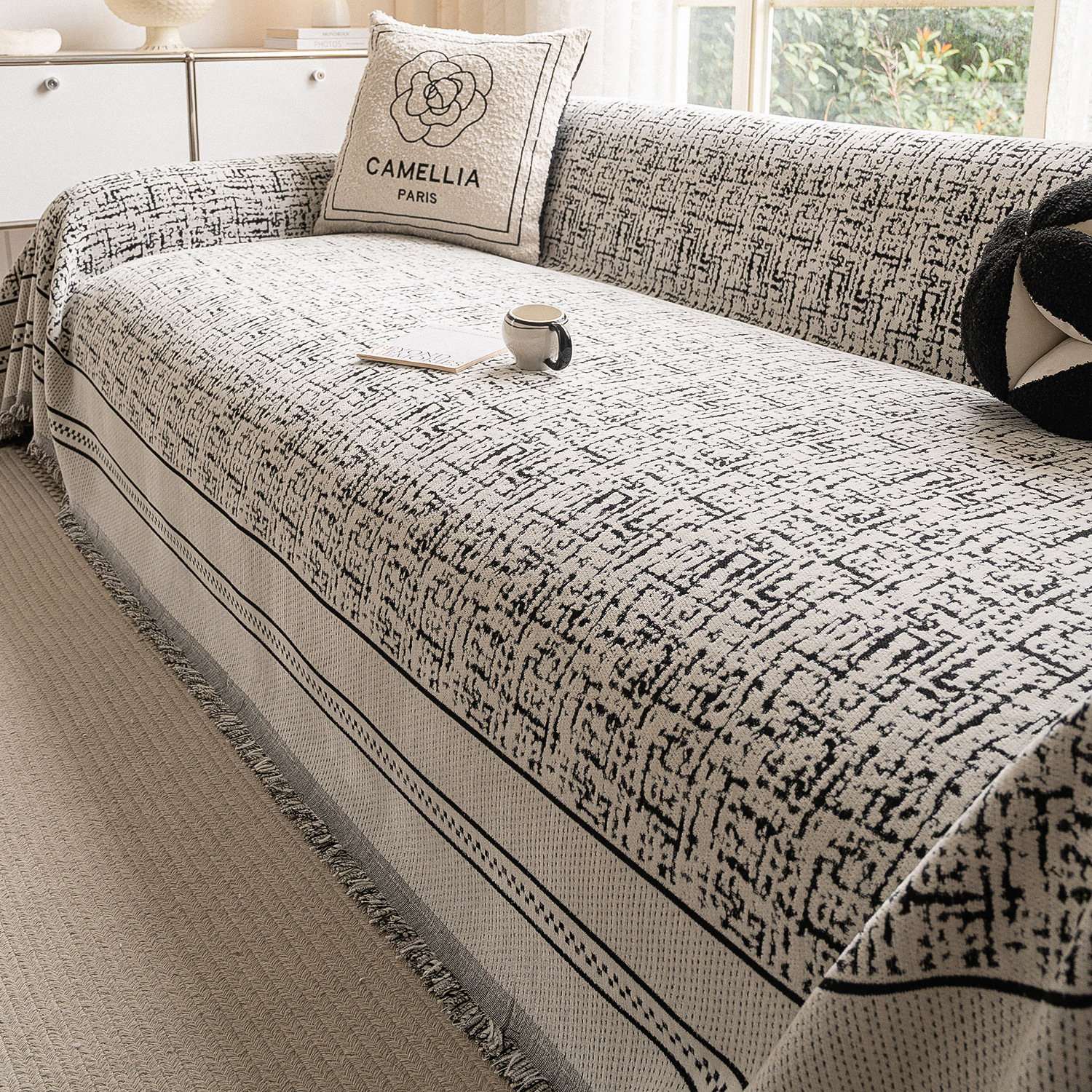 Toallas de sofá 2025 nuevas cuatro estaciones anti-gato rascar cojín de sofá de alta calidad cubierta completa manta de cubierta Schneider