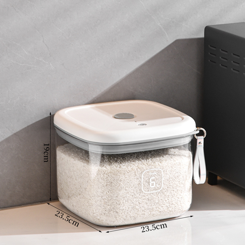 Vacuum negative pressure sealed grain storage barrel 6l