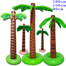 跨境热卖充气椰子树水池玩具pvc充气椰子树180cm吹气棕榈树盆栽