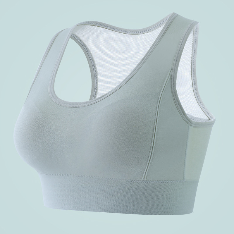 Ropa interior deportiva para mujer, a prueba de golpes y anti-caída, chaleco para correr con almohadilla para el pecho, ropa de fitness, sujetador de yoga de alta intensidad de primavera, bra
