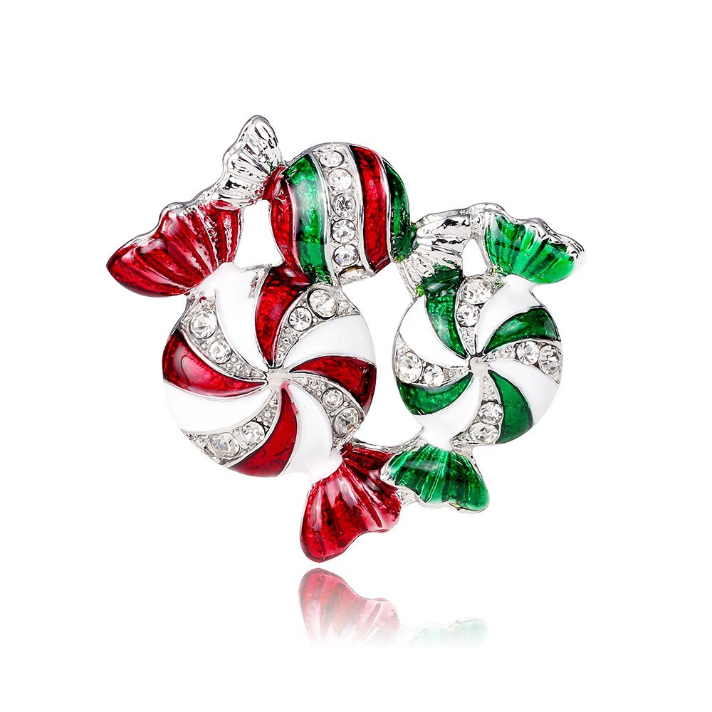 25g Weight Rhinestones Inlay Material Sweet Pin Candy Zinc Alloy Enamel Inlay Rhinestones Unisex Brooches