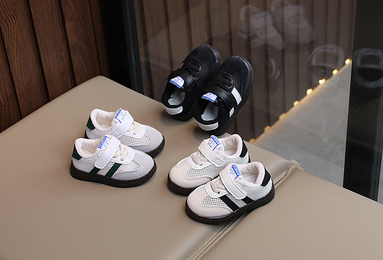 Atmungsaktive Kindersneaker Mit Klettverschluss Und Meshsohle_voghion.com
