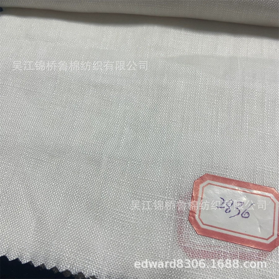 Белая двойная льняная ткань «дождевая роса» 17*21, окрашенная в массе, из чистого льна, в полоску, с принтом, однотонная, с эффектом песочной стирки, из креповой ткани с утолщениями