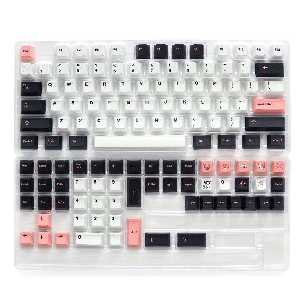 GMK Olivia кейкепы розовые оригинальная высота PBT сублимация маленький полный набор колпачков для механической клавиатуры 64/87/104