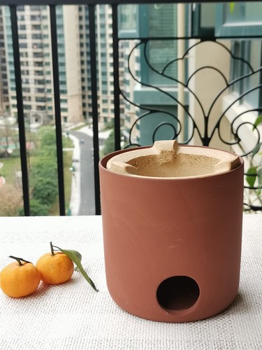 S588 Chaozhou red clay stove, charcoal stove, tea stove, teapot stove cover, coarse pottery pot, teapot stove, charcoal electric two