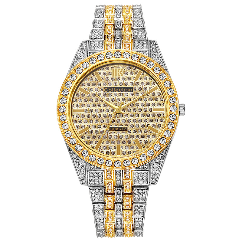 Quartz Movement Elegant Glam Color Block Single Folding Buckle Quartz Watch Men's Watches