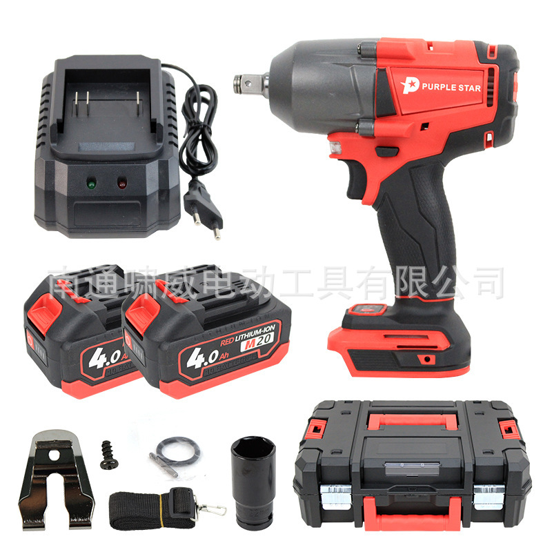 MWQ gran torsión llave sin escobillas herramientas eléctricas de litio batería recargable estante reparación automotriz cañón de viento multifuncional distribución transfronteriza