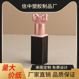 粉金色蝴蝶结唇釉管高颜值可爱方形瓶身修容遮瑕液唇泥唇釉瓶包材