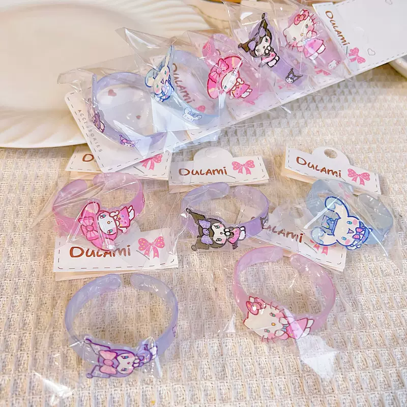 Акриловая мультяшная детская женская bracelet для принцессы, милые украшения