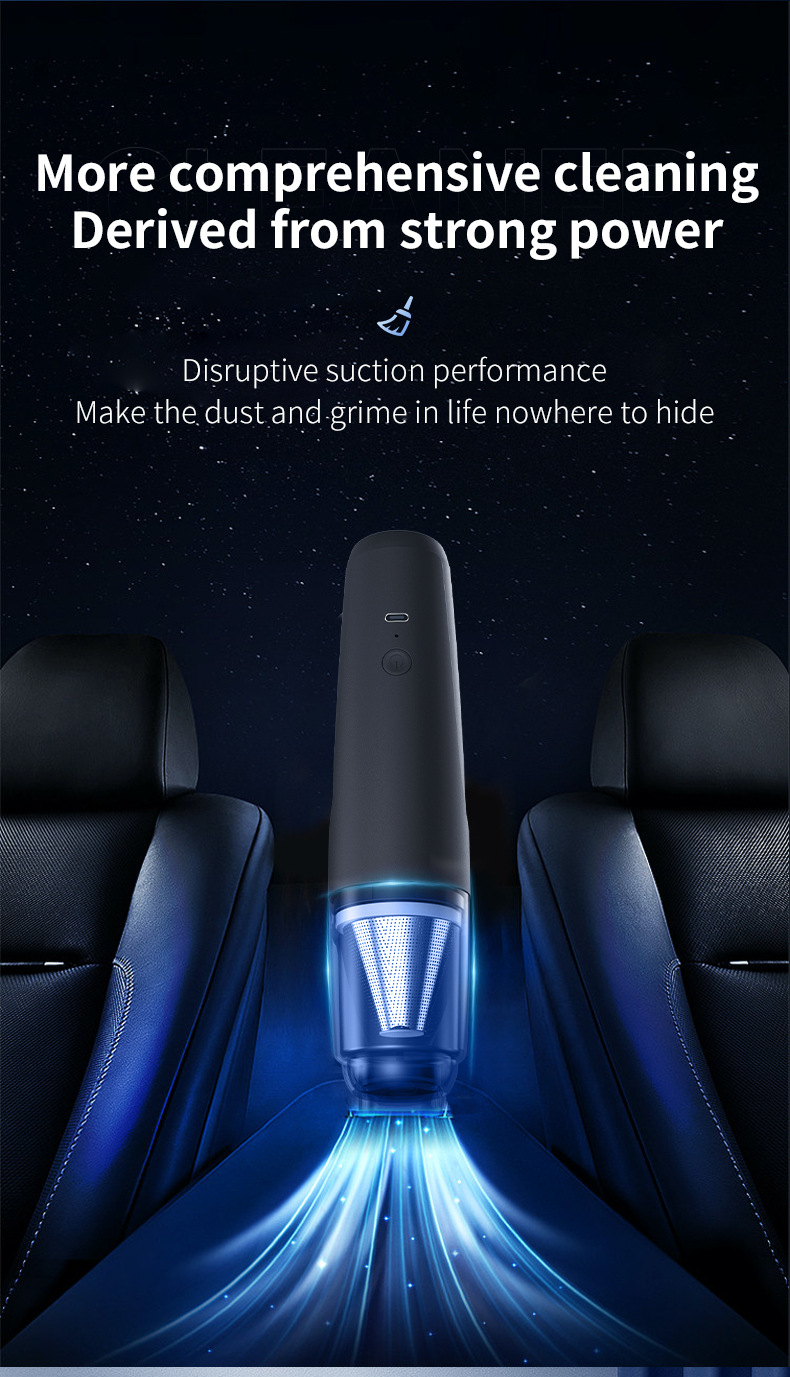 Car Wireless Vacuum Cleaner Multi-Functional Powerful Blowing and Suction All-In-One Household Small Handheld High-Power Dust Blower