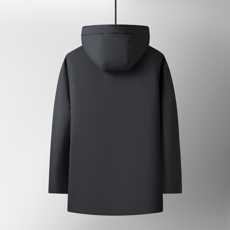 Forro desmontable de los hombres 90 ganso abajo chaqueta de invierno nuevos hombres de mediana edad de negocios cálido abrigo de papá