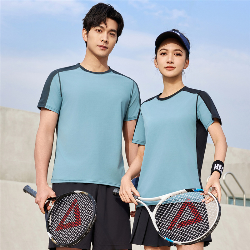 120g ultra light quick dry T-shirt short sleeve round neck shirt sweat absorption training sports color matching T-shirt custom LOGO