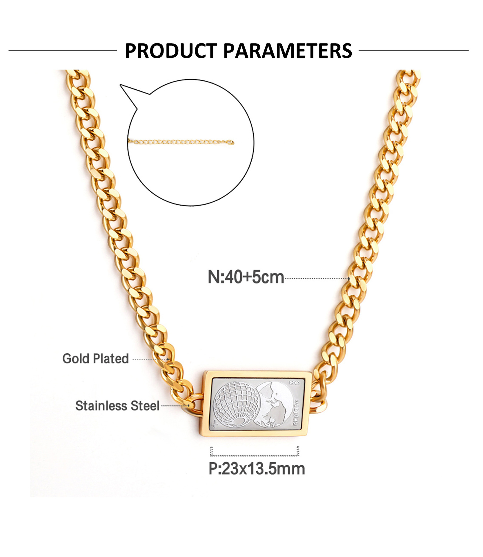Fashion Universe Astronaut Stainless Steel Artificial Rhinestones Artificial Pearls Layered Necklace