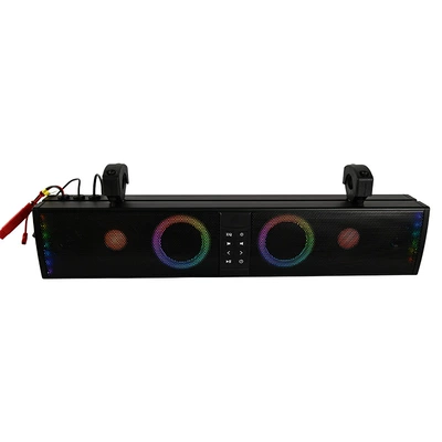 Utv Soundbar Bluetooth Speaker Golf Cart 4inch Bluetooth Speaker with USB Aux Mp3 (Car speaker/subwoofer) - 27inch-color