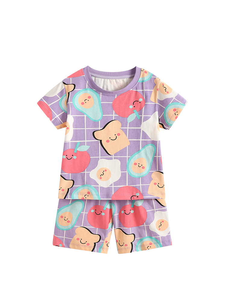Trajes de niñas malwee transfronterizos de verano nuevos lindos vestidos de cuello redondo para niñas europeas y estadounidenses ropa infantil