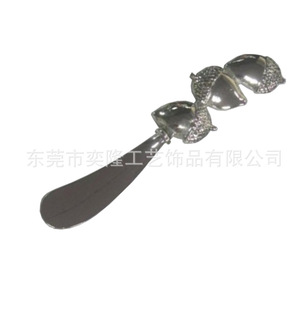 Acorn Handle Cheese Knife Alloy Leaf Fruit Shape Cheese Board Butter Knife Butter Knife Wholesale