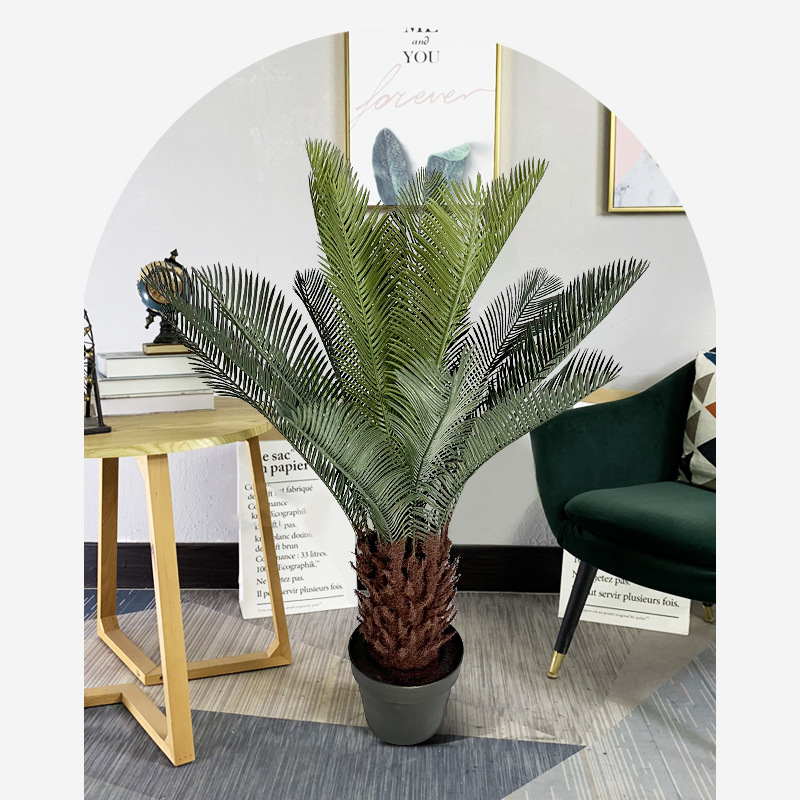 Simulación de planta de arce de hierro grande en maceta fabricante de árbol de hierro falso al por mayor planta verde decoración artesanía biónica