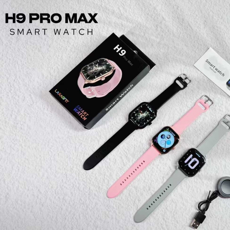 H9 Promax Smart Watch 2.01Inch Bluetooth Call Heart Rate Blood Oxygen Message Push H9 Sports Watch