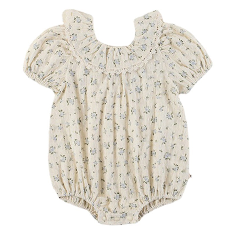 赤ちゃんの小さい砕花の連体服の女の子の百日の宴会の服の女の子の誕生日の写真撮影の服装の夏の金のお尻の服