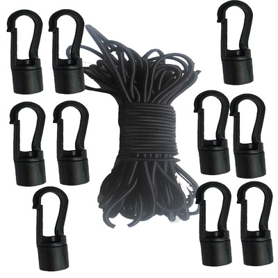 供应户外逸姿欣皮划艇游船独木舟组合系TLSG7 10M弹力绳10个挂钩