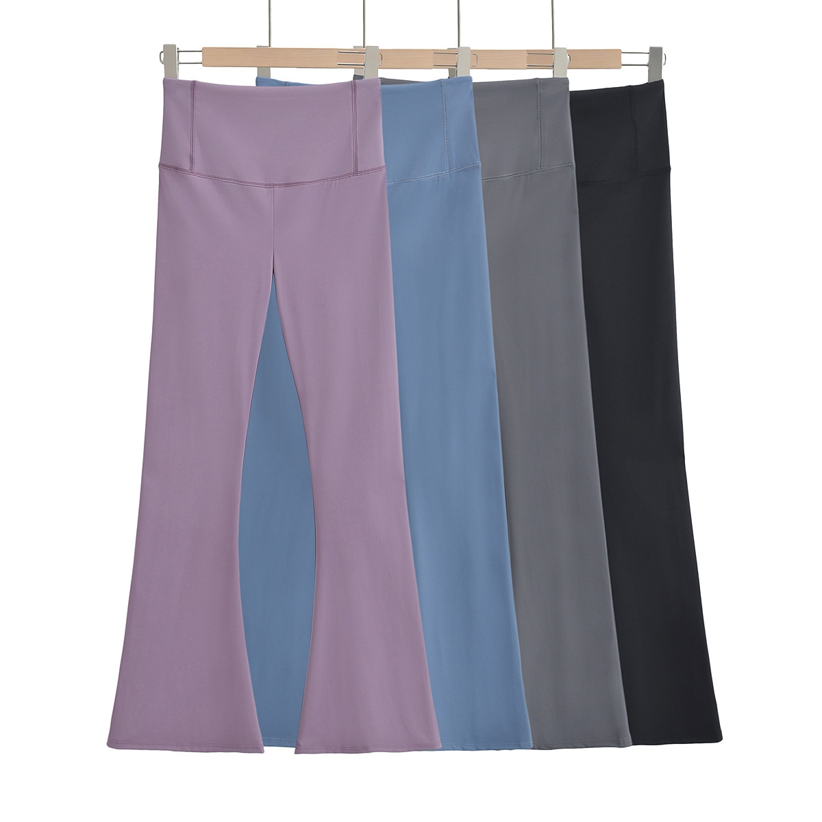 Slimming stretch yoga flared pants for women 2023 spring new hot girl high waist hip lifting sports outer wear casual trousers