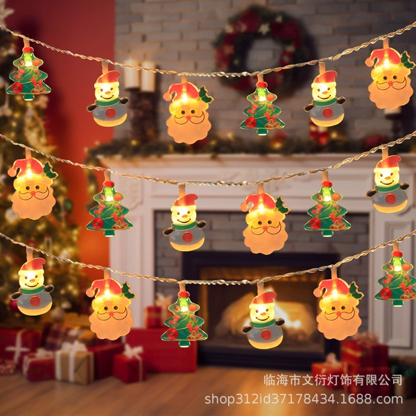 Combination B (Christmas tree + snowman + old man)