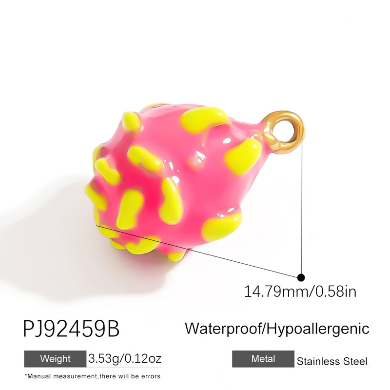 クロスボーダーステンレス鋼 DIY ジュエリーアクセサリーオイルドリップシェルドーナツバドミントンラブキー防水アクセサリー|undefined
