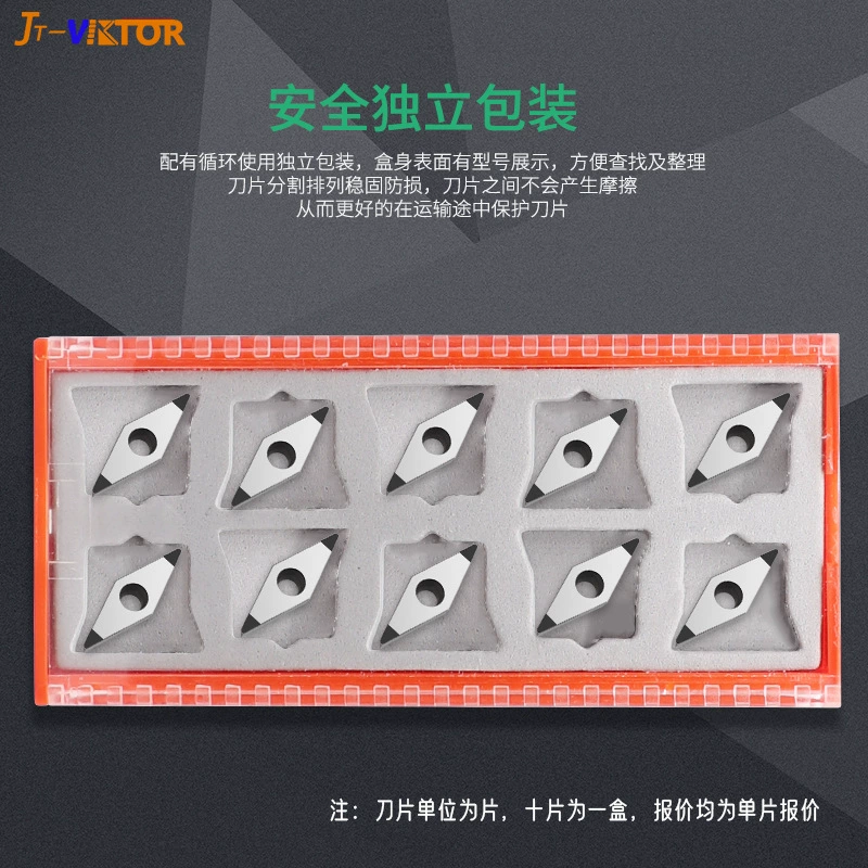 Алмазный CBN кубический нитрид бора сверхтвердое лезвие с ЧПУ VCGW110304 Цилиндрический Токарный инструмент лезвие в наличии