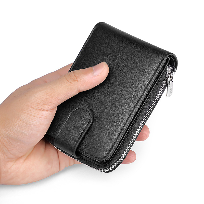 Ví card holder nam da bò nhiều ngăn đựng thẻ và bằng lái