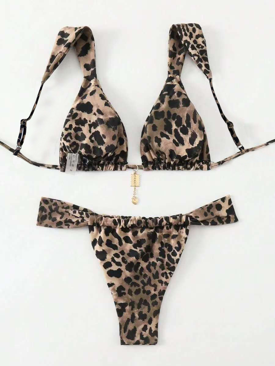 GraceChic 2025 New European And American Swimwear Sexy Cross-Border Bikini Printed Tie High-End Hot Girl Pure Desire Swimsuit For_voghion.com