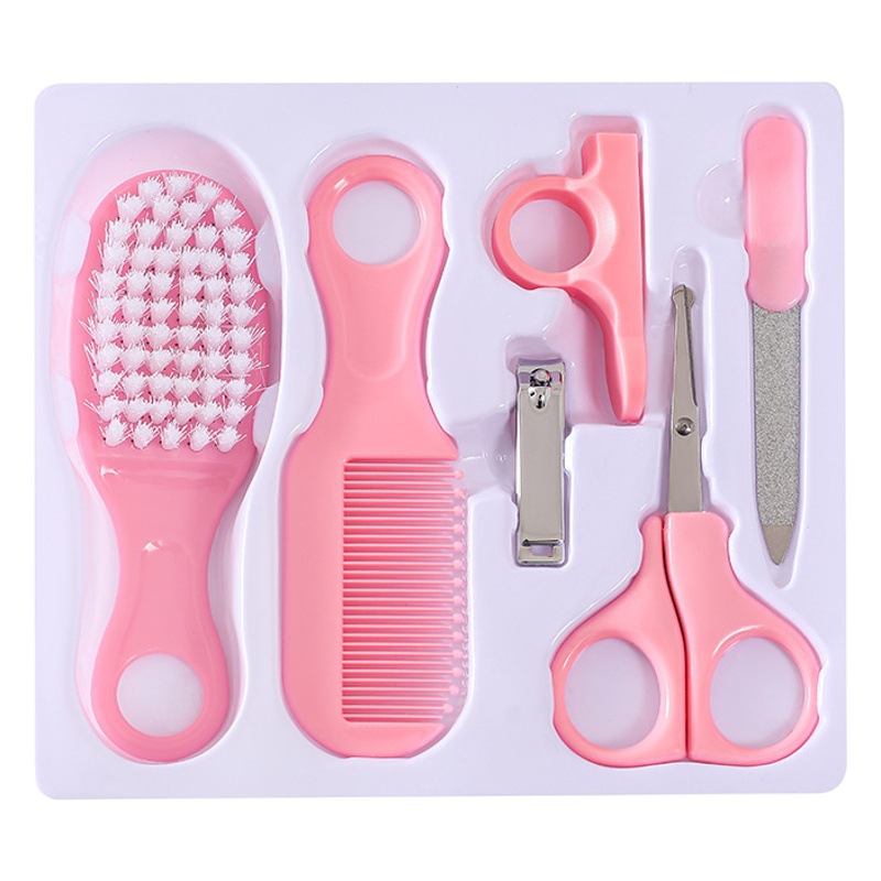Set de Seis Piezas para el Cuidado del Bebé, Productos para el Cuidado del Bebé, Set de Peine y Cepillo, Set de Cortauñas para Bebé