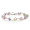 Color Diamond Bracelet 【Silver plating】