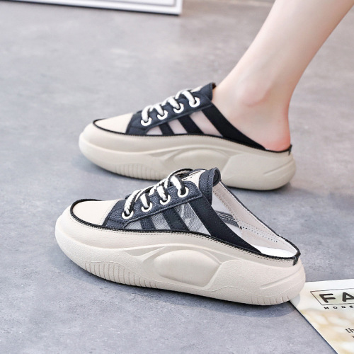 Semi-slippers for women 2026 new style summer outer wear platform sole slippers high-quality casual sandals Q216