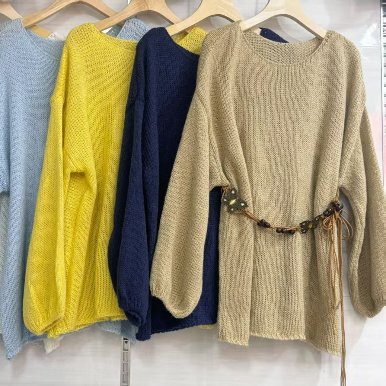 Spring fashionable knitted sweater, plus size