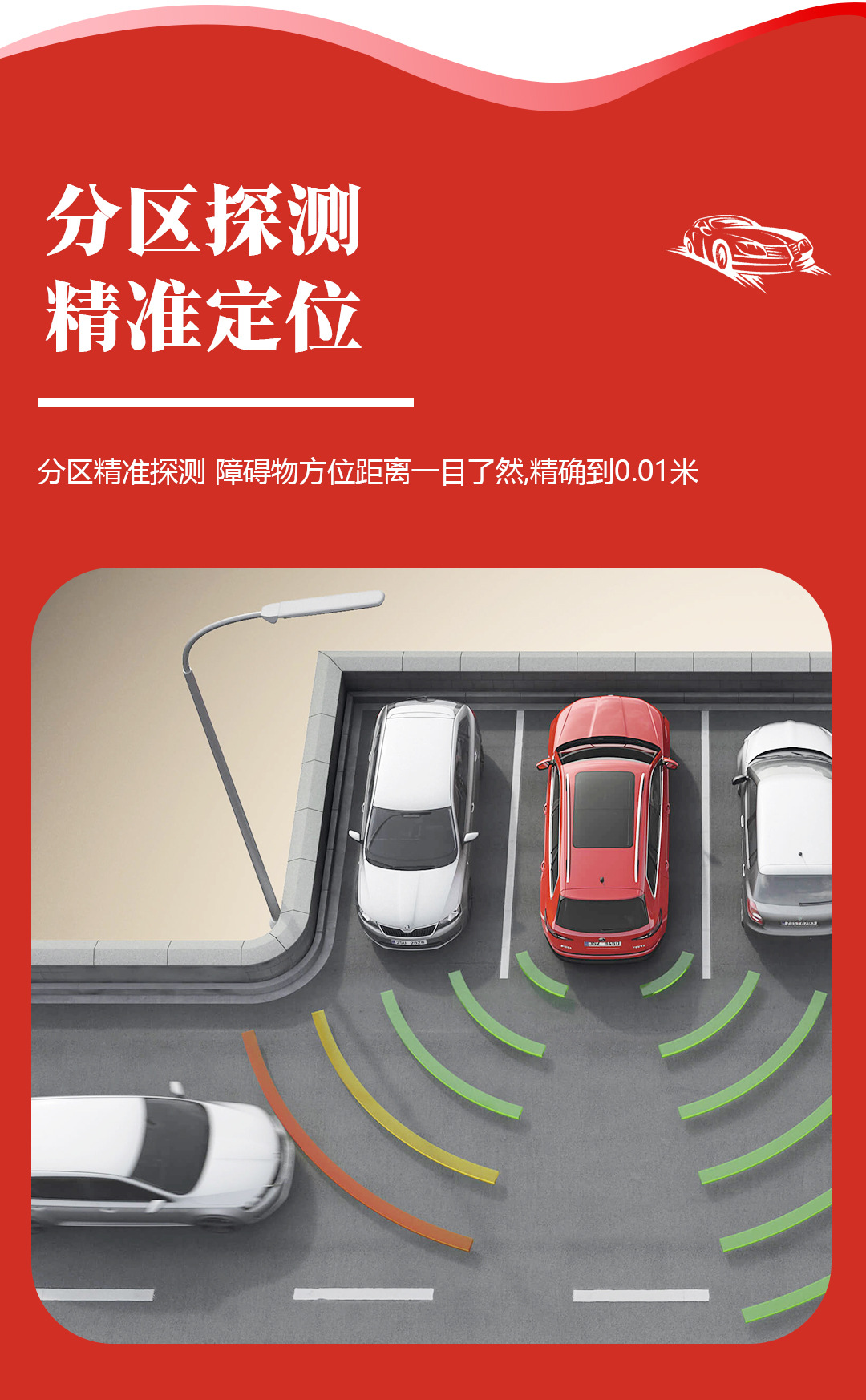 Reversing Radar Parking Assist Device Lcdparkingsensor High-Definition Lcd Blue Screen Display Pdc System