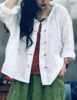 2022 Spring new pattern Pure linen manual frog Cardigan Vintage Style T-shirts Long sleeve shirt Thin section jacket