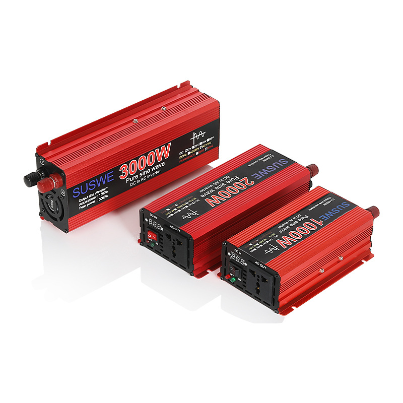 Inversor de coche directo de fábrica 220v convertidor de batería de alta potencia de coche de onda sinusoidal pura 12 v24 voltios