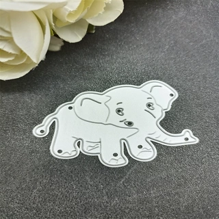 可爱大象Cutting Dies蚀刻刀模 DIY碳钢刀模 儿童益智切纸