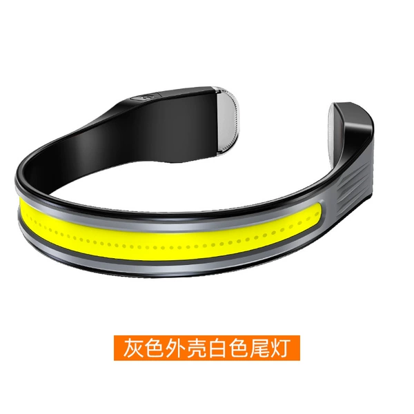 COB Hanging neck, gray with white taillights-Send Type-C charging cable