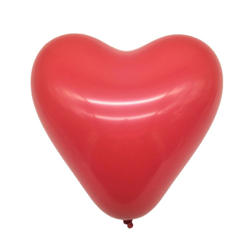 Latex matte balloon heart shaped