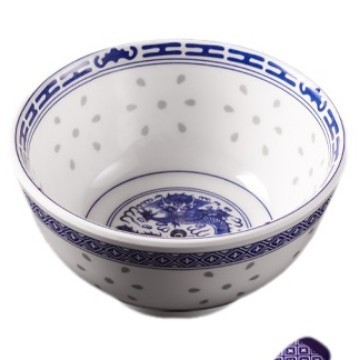 密胺糖水甜品碗火锅店冰汤圆碗加厚复古青花瓷摔不烂火锅绿豆汤|undefined