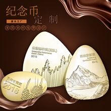 厂家供应金属纪念金币银币收藏纪念章制作公司周年庆典奖章徽章