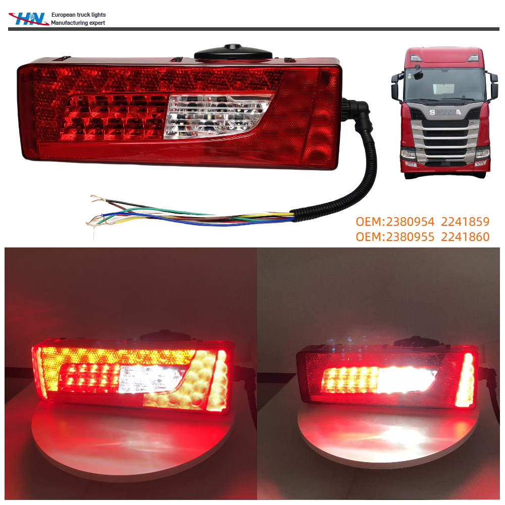 SCANIA SCANIA camión LED trasero ensamblaje de luz trasera 2380954 2380955 2241860 fábrica de accesorios