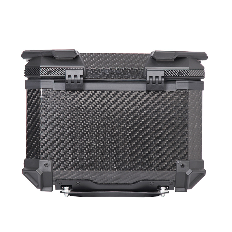 Aerospace grade 12K carbon fiber tail box aluminum alloy large capacity motorcycle tail box scooter electric car trunk