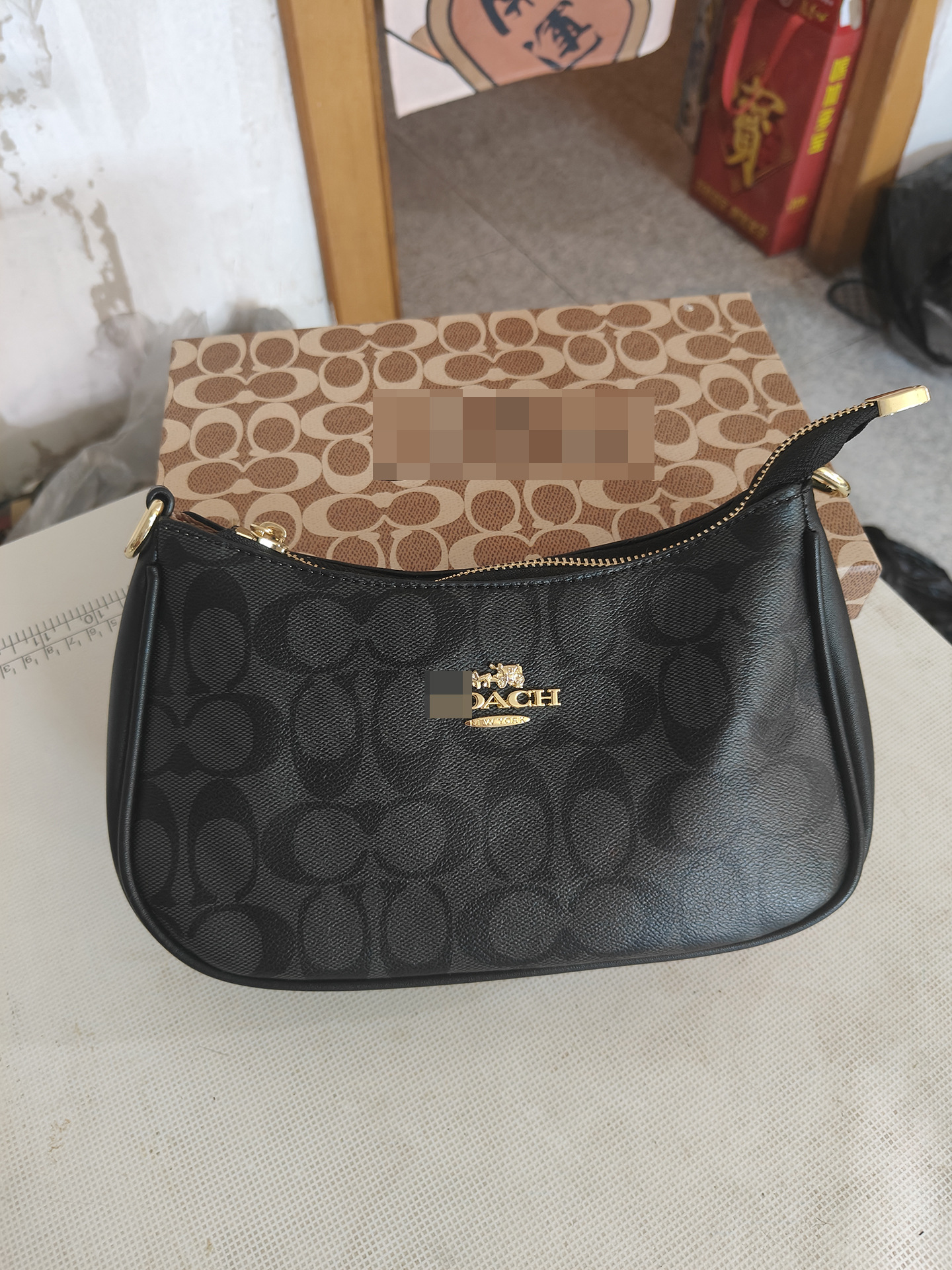 2025 nuevo bolso de media luna de fábrica original Kouc bolso de mujer bolso de brazo de moda de hombro portátil bolso de mahjong