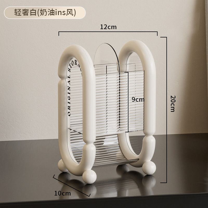化粧ブラシ収納ボックス、軽くて豪華なデスクトップ化粧ブラシ収納チューブ、ドレッシングテーブル、ハイエンドのコンパートメント収納ラック|undefined